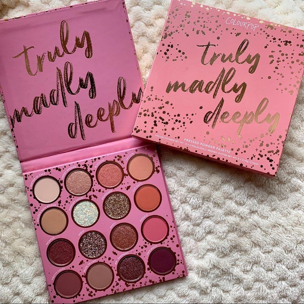 NWB colourpop truly madly deeply palette 🎨